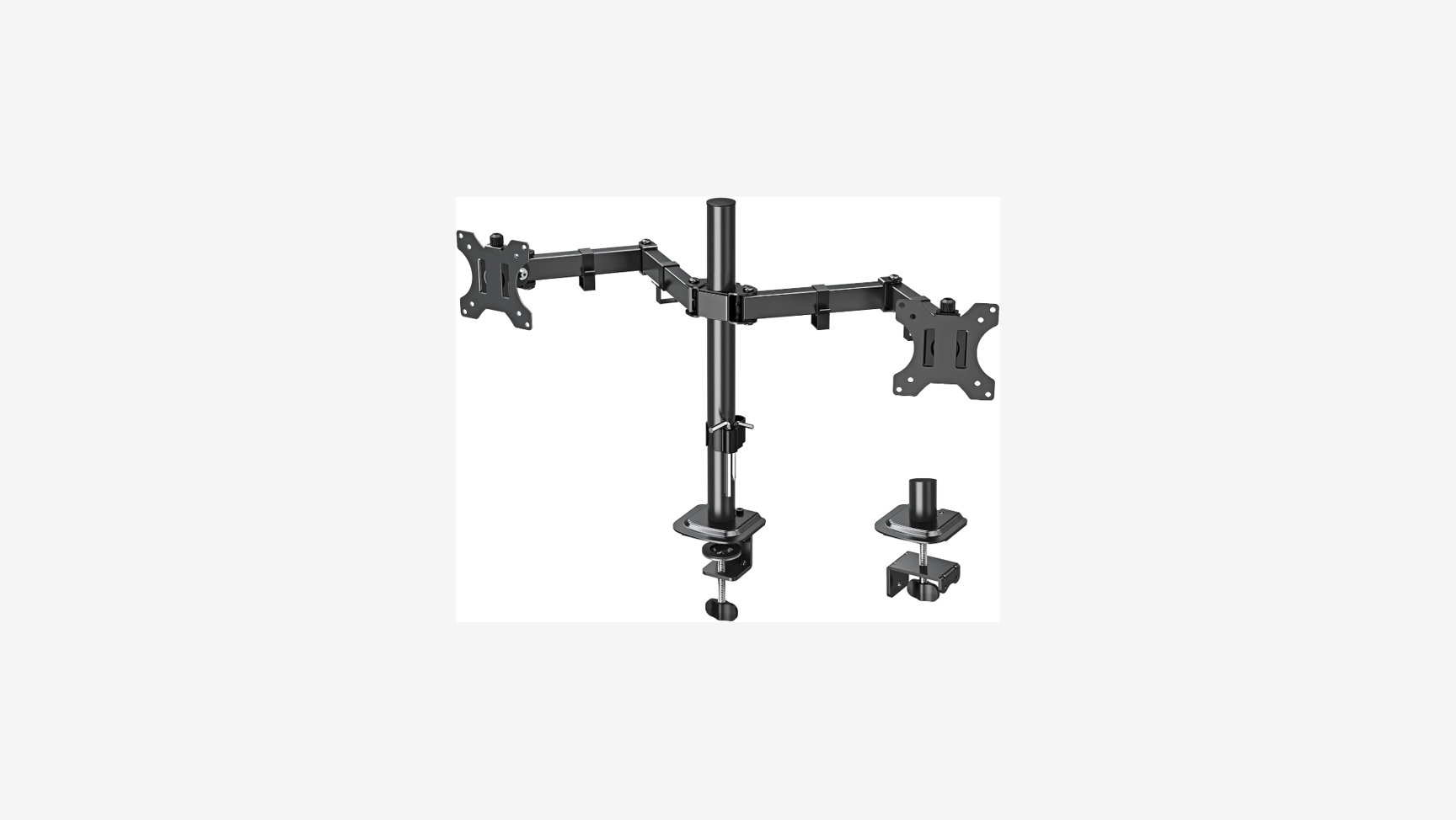 ELIVED Dual Monitor Arms for 13-32 inch LED LCD Screens, Flat/Curved