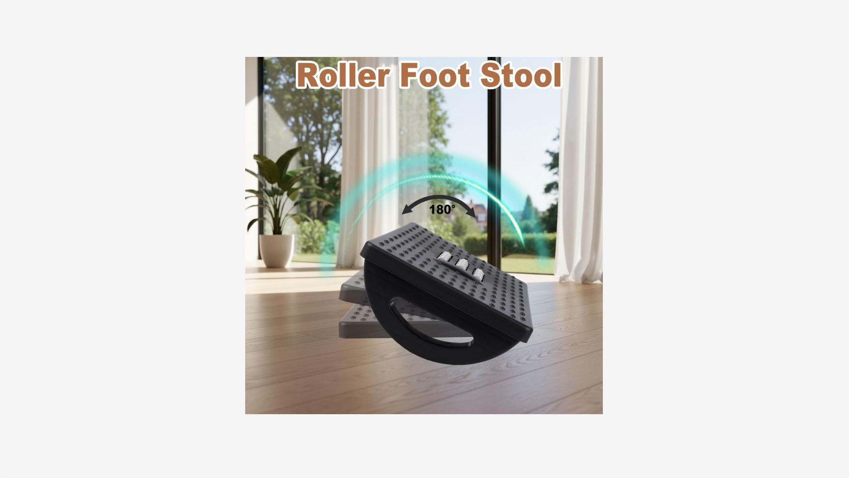 Rocking Foot Rest Under Desk Roller - Textured Massage Surface